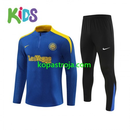 Inter Milan Barn Tränings Sweatshirtställ Blå 2024/25